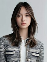 エーヴ&nbsp;フェイスレイヤーハッシュカット × ピュアグロスカラー