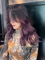 アルバム 池袋(ALBUM)&nbsp;ピンクヘアー秋色透明感カラーウルフレイヤーロング_ba536131