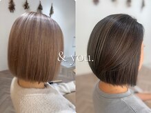 アンドユー(& you.)の雰囲気（ダメージレスでお客様に寄り添った施術、提案をさせて頂きます＊）