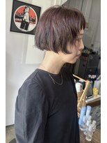 ミスターグッドモーニング(MR.GOOD MORNING)&nbsp;カシスグレージュのマチルダボブ×パーマ秋冬