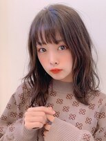 ラヴェストバイフレイスウェル(LOVEST by frace well)&nbsp;ふんわりミディ透け感ベージュ/ ダークアッシュ/フェミニン