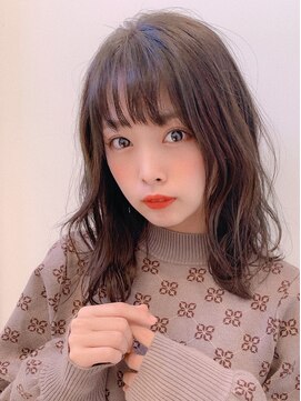 ラヴェストバイフレイスウェル(LOVEST by frace well) ふんわりミディ透け感ベージュ/ ダークアッシュ/フェミニン