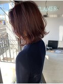 ☆赤髪韓国ミディアムヘアー☆前田茜
