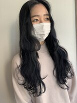 トロニー(TLONY)&nbsp;ブルーブラック/エクステごとカラー　stylist/miaki