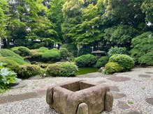 SEASONSの奥には日本庭園があります【茗荷谷/白髪染め】