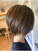 【marl.】ベージュ×丸みショート