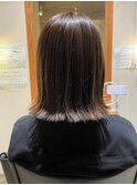 ぱつっとボブ×ネイビーグレー#３０代#４０代#５０代