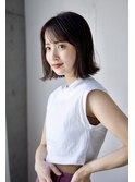 ★ぱっつん前髪くびれボブパーマこなれミディアムパーマミニボブ