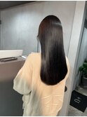 髪質改善トリートメント　黒髪　艶髪　ロング