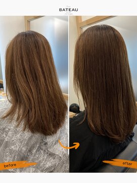 リュクスバトーバイトリコ 船橋南口店(Luxe BATEAU by tricot) ケアストレートで自然なスタイル/20代30代40代