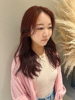 ノラギンザユー(NORA GINZA/U)&nbsp;コテ巻き風パーマデジタルパーマニュアンスパーマロングパーマ