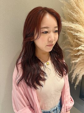 ノラギンザユー(NORA GINZA/U) コテ巻き風パーマデジタルパーマニュアンスパーマロングパーマ