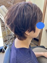 サイト美容室&nbsp;クセを活かしたマッシュボブ