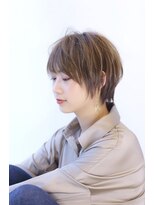 オーロ 緑地公園店(ORO)&nbsp;ローライトアッシュブラウン大人かわいい小顔ワンサイドショート