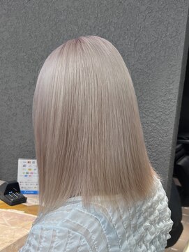ペレ 栄店(PELE) 切りっぱなしボブ/エアリーロング/美髪/ピンクブラウン/栄