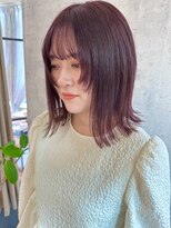 リュミエ ドゥ マッシュ(Lumier de mashu) 顔周りレイヤー×ラベンダーピンク