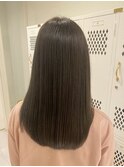 オリーブベージュ 透明感カラー イルミナカラー 髪質改善