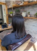 毛先カール中間ストレート♪