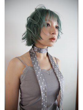 キャロルガーデンズ ボコカ 表参道(Carroll Gardens bococa) 【riNa】ペールグリーン、ミント、ボブ