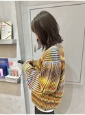 YOKE 切りっぱなしボブ結べるボブ大人ボブ透明感グレージュ