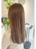 シルキーベージュ×艶ロング