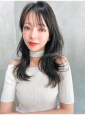 【ARTE表参道/青山】顔まわりレイヤーセミロング×透明感カラー
