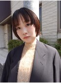 三軒茶屋ショートボブウルフレイヤー髪質改善ブラウンベージュ