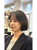 外国人風ボブパーマ