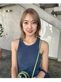 中目黒/ショート/ナチュラル/カラー/韓国/髪質改善._.