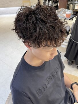 カインド 南青山(hair&make up KIND) 外苑前波巻きツイストスパイラル2ブロックメンズパーマmen's