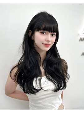 アマトウキョウ アユンチェ(AMA TOKYO×AYUNCHE) 前髪顔まわり韓国ヘアレイヤーカットサイドバンク2wayバンク韓国