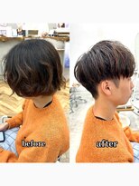 ロミー 本厚木(ROMMY.) メンズヘア◎刈り上げツーブロックショートビジネス韓国マッシュ