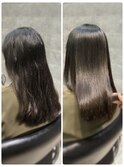 「縮毛矯正で叶えるサラ艶ストレート」