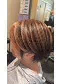 ハイライト×白髪ぼかし×白髪活かし