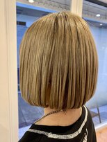 ルルバイアズール 草加店(LULU by azule)&nbsp;ダブルカラー，ミルクティーベージュ，，ツヤカラー【草加】