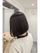 リュール バイ ヘッドライト 北千住店(lueur by HEADLIGHT)&nbsp;北千住/大人女性ミニボブ/髪質改善/黒髪カラー/透明感カラー