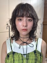 ロンドアンメゾン 原宿(Lond un Maison.)&nbsp;バタフライカットグレーブラウンミディアムレイヤーカット0117