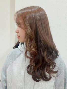 モーラ 浅香山店(MOLLA) 柔らかブラウンのゆる巻きロング【浅香山】
