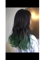 チクロヘアー(Ticro hair) ticrohair大石グラデーショングリーン