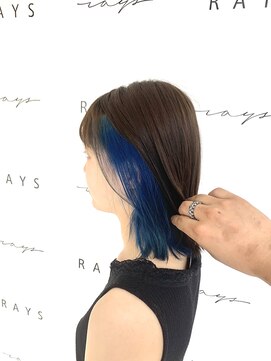 ハニー(HONEY by Chord) 【HONEY 斉藤】インナーカラー×オーシャンブルー