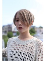 クリコ ヘアーデザイン(CLICQUOT hair design)&nbsp;コンパクトでハイトーンなショートボブ