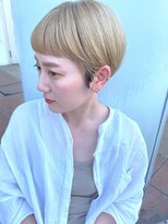 モリオ フロム ロンドン イオンモール 熊本店(morio FROM LONDON)&nbsp;【morio熊本】コンパクトショート/ミルクティーブロンド.k