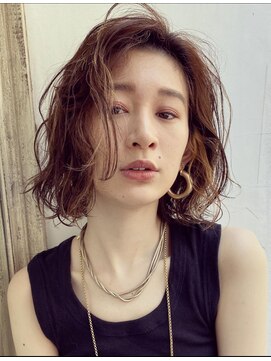 アビント バイ レシッド 武蔵小杉(abinto by rcid) 【似合わせヘア】イヤリングカラー