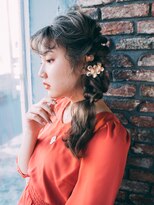 美容室クローバー 新小岩店(clover)&nbsp;ねじり編みおろしアレンジ