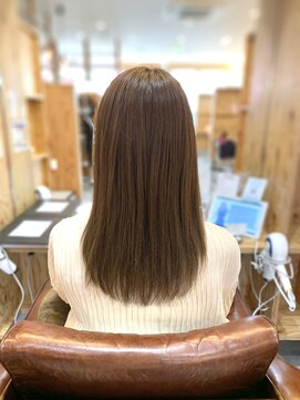 アドラーブル 長岡新保店(adorable) 20代30代40代 ロングレイヤー オリーブベージュ