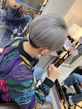 アールモンドヘア新世界 #ブリーチカラー#ホワイトアッシュ