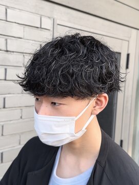 アビー(ABEY) 波巻きスパイラルパーマ緩めウェーブマッシュ