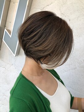 サンタフェ 岐阜島店(Santa'Fe) Santa'Fe式大人ショート/白髪ぼかしハイライト/脱白髪染め