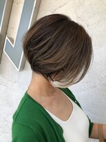 サンタフェ 岐阜島店(Santa'Fe) Santa'Fe式大人ショート/白髪ぼかしハイライト/脱白髪染め