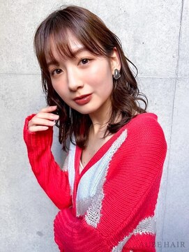 オーブ ヘアー ミエル 広島段原店(AUBE HAIR miel) 20代・30代_くせ毛風パーマロブ
